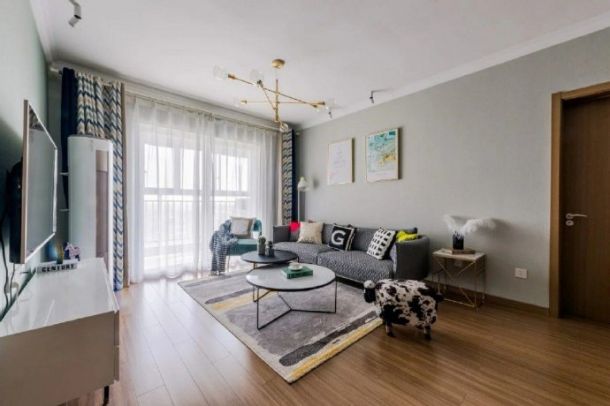 萬(wàn)象春天89平米北歐風(fēng)格裝修設(shè)計(jì)效果圖