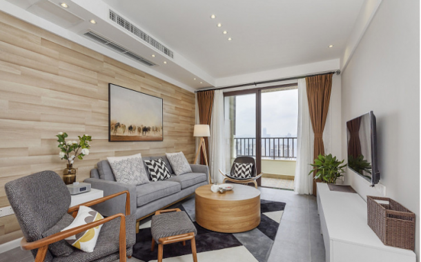 唐頓莊園73平米兩居室現(xiàn)代簡約風格設計方案效果圖參考