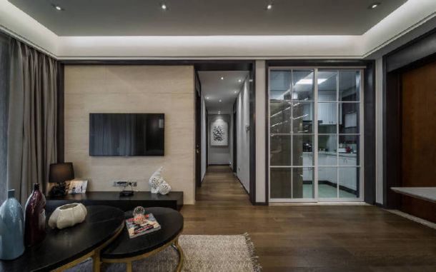 鑫苑大都匯96平米現(xiàn)代簡(jiǎn)約風(fēng)格裝修設(shè)計(jì)效果圖