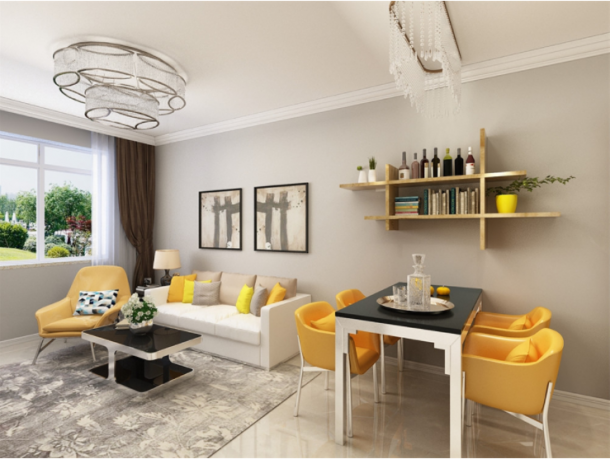 紫薇東進(jìn)93平米兩居室現(xiàn)代簡約風(fēng)格設(shè)計(jì)方案效果圖