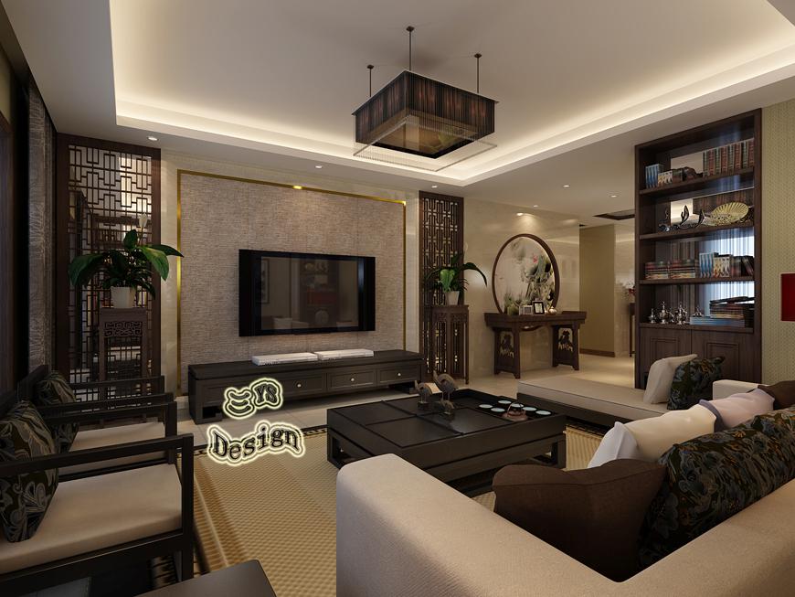 西北大學(xué)180平新中式風(fēng)格設(shè)計(jì)方案