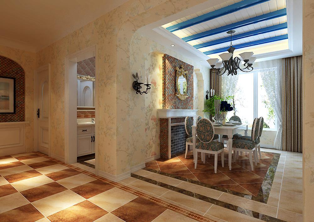 陽光臺130平地中海風(fēng)格設(shè)計方案