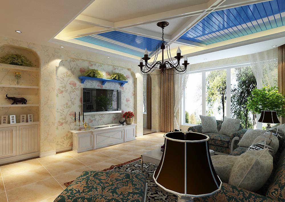 陽光臺130平地中海風(fēng)格設(shè)計方案