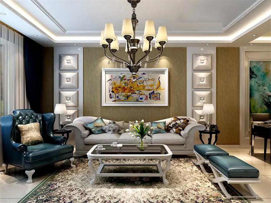 金水灣124平歐式風(fēng)格設(shè)計(jì)方案