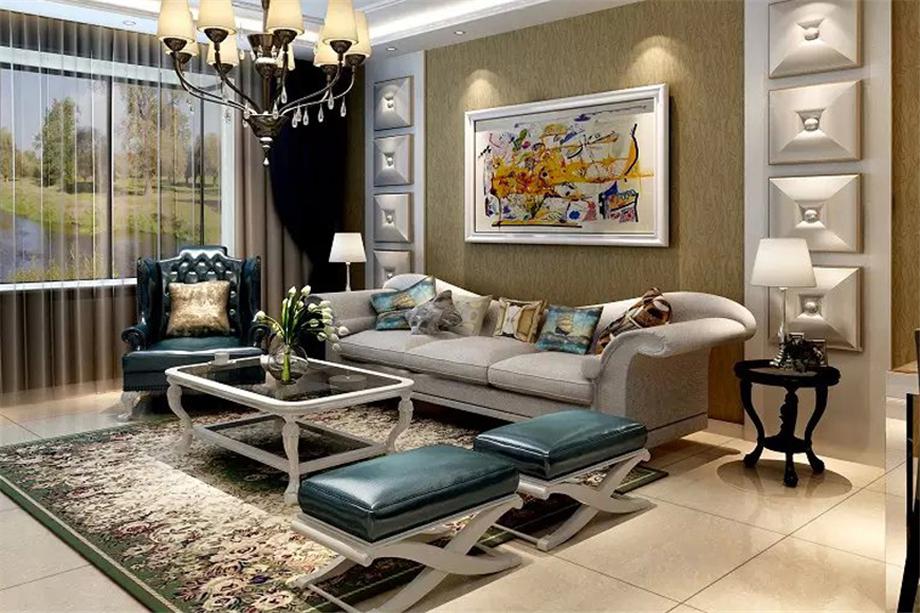 金水灣124平歐式風(fēng)格設(shè)計(jì)方案