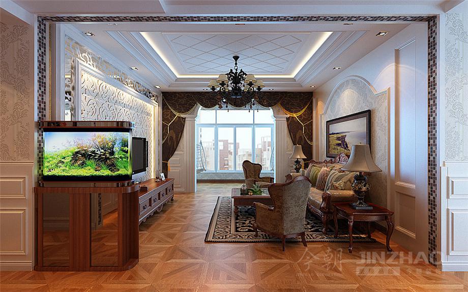 天賜頤府150平米簡歐風格設計方案