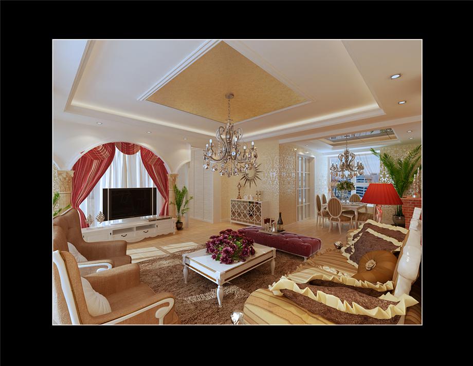 華城萬象150平歐式風(fēng)格設(shè)計(jì)方案