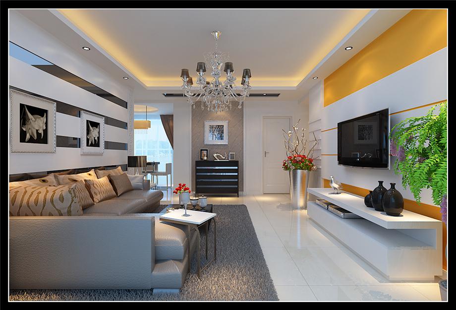 紫薇希望城126平現(xiàn)代簡(jiǎn)約風(fēng)格設(shè)計(jì)方案