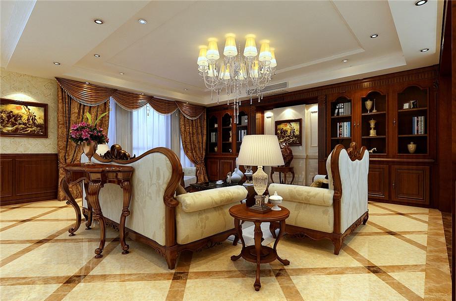 白樺林間262平歐式風格設(shè)計方案