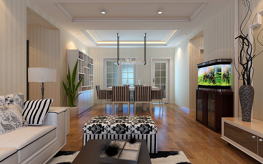 天朗大興郡125平現(xiàn)代簡(jiǎn)約設(shè)計(jì)方案