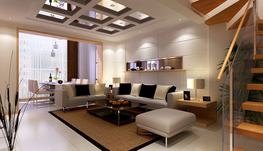 長安居130平復(fù)式簡約設(shè)計(jì)方案