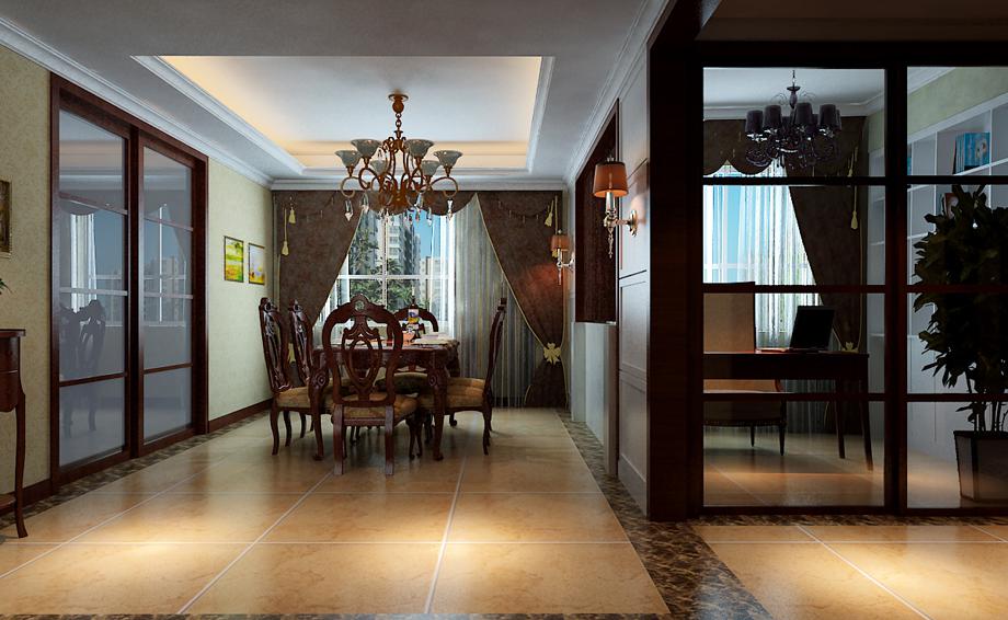 金輝悅府140平簡(jiǎn)歐設(shè)計(jì)方案