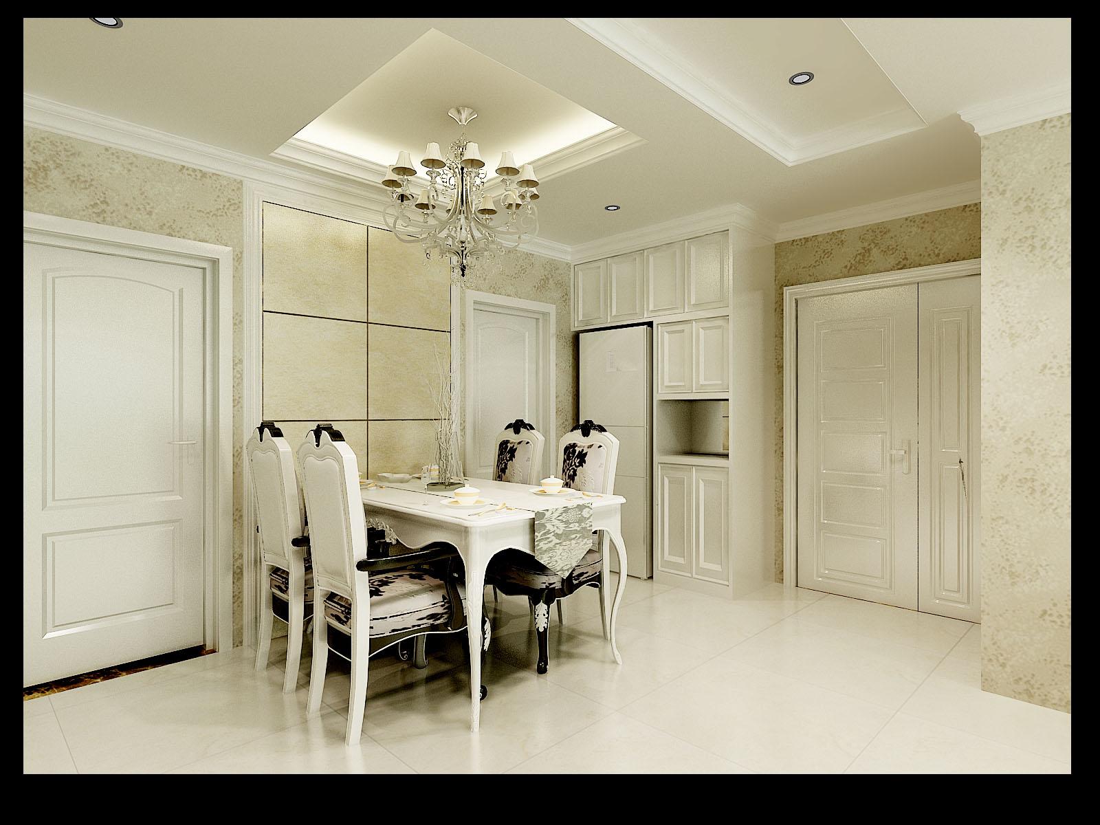 金地湖城大境108平米簡(jiǎn)歐風(fēng)格設(shè)計(jì)方案