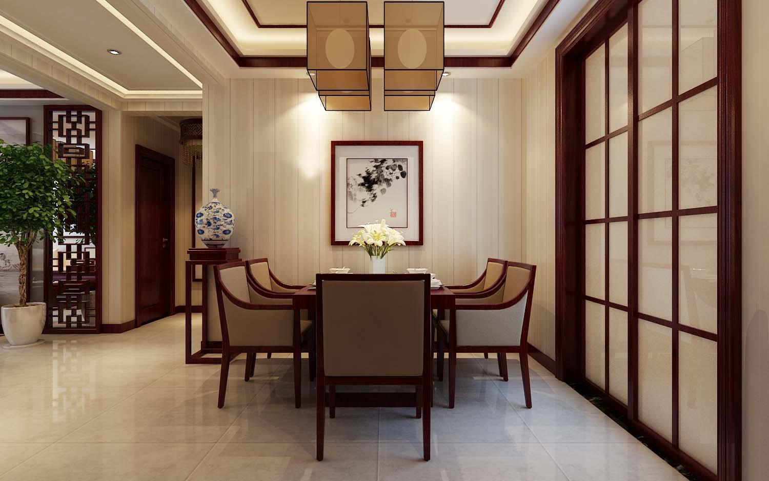 中海開元壹號(hào)小區(qū)175平米新中式風(fēng)格設(shè)計(jì)方案