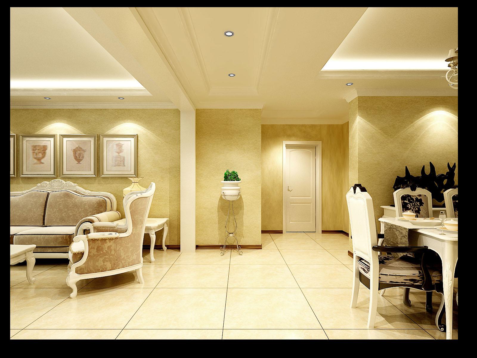 龍湖香醍國際140平米簡歐風(fēng)格設(shè)計(jì)方案