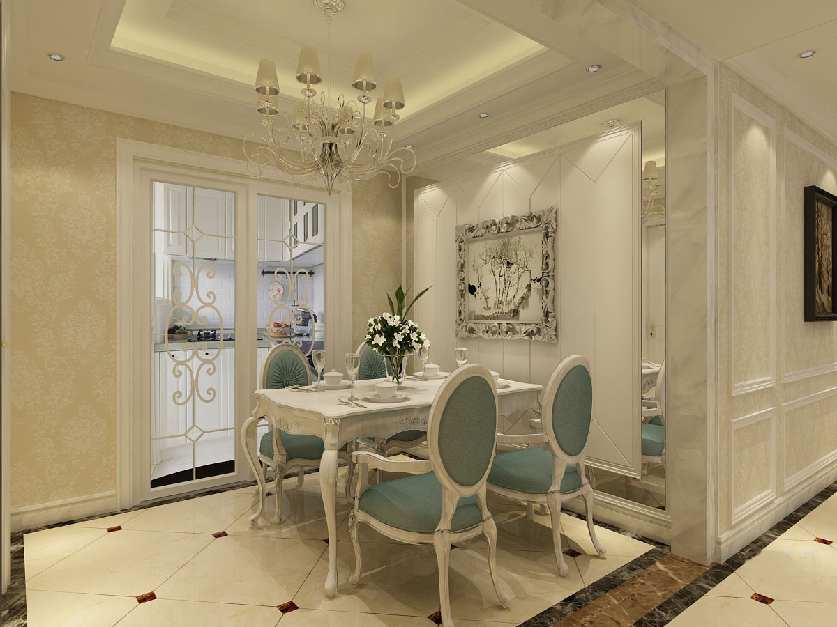 中?！ら_元壹號(hào)137平簡(jiǎn)歐風(fēng)格設(shè)計(jì)方案