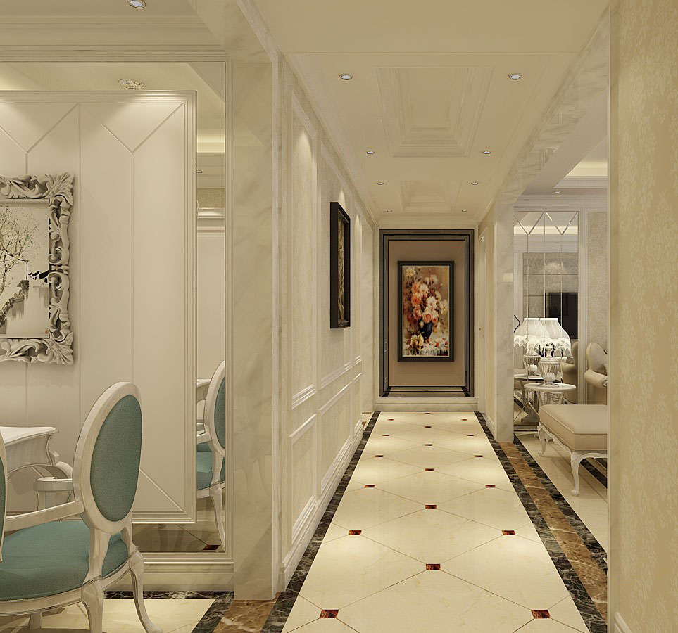 中?！ら_元壹號(hào)137平簡(jiǎn)歐風(fēng)格設(shè)計(jì)方案