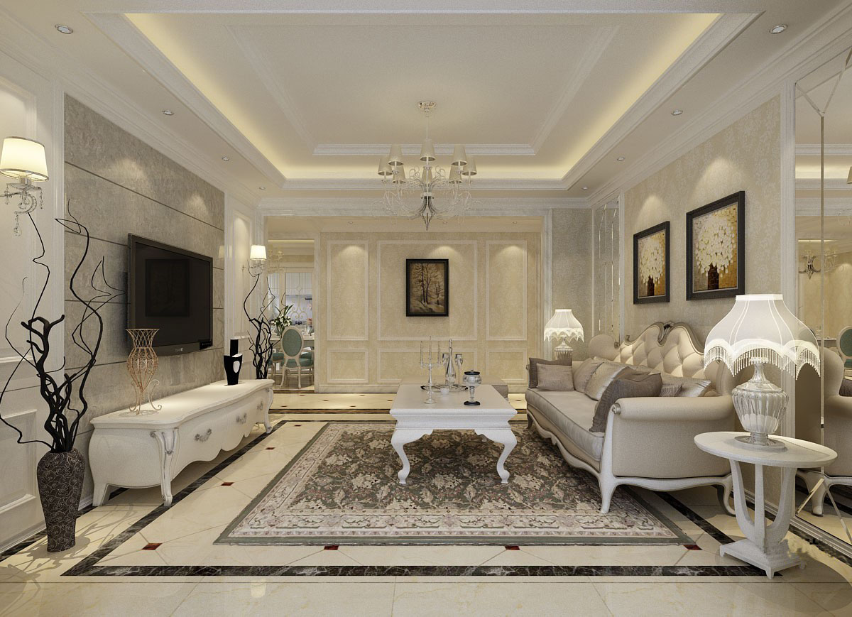 中?！ら_元壹號(hào)137平簡(jiǎn)歐風(fēng)格設(shè)計(jì)方案