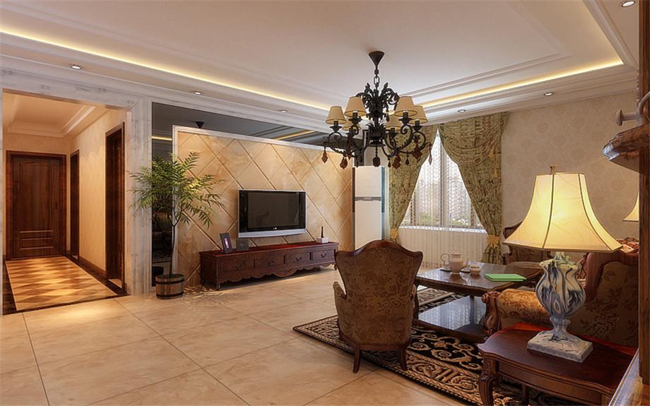 中華世紀(jì)城120平簡歐風(fēng)格設(shè)計方案