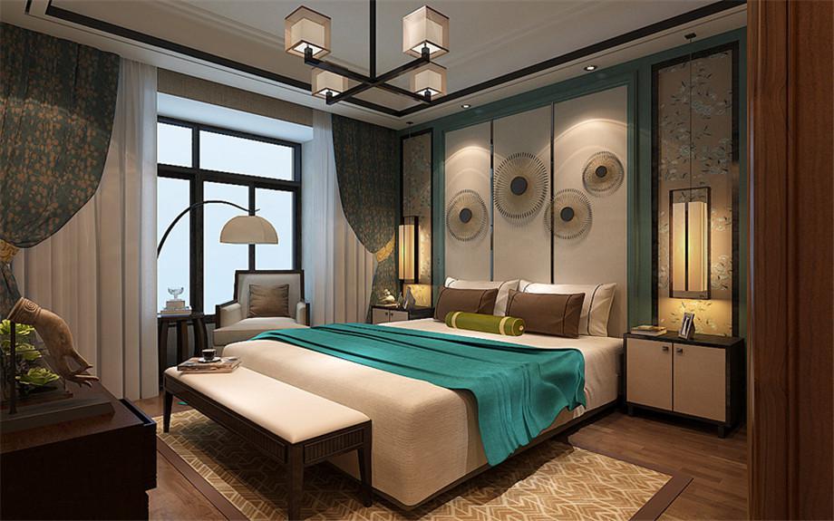 亮麗家園148平新中式設(shè)計方案