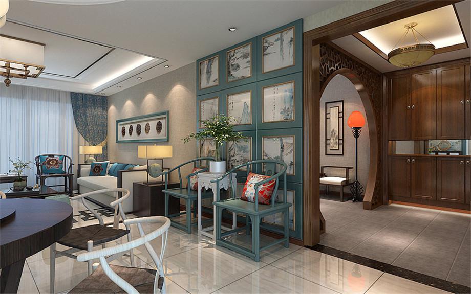 亮麗家園148平新中式設(shè)計方案