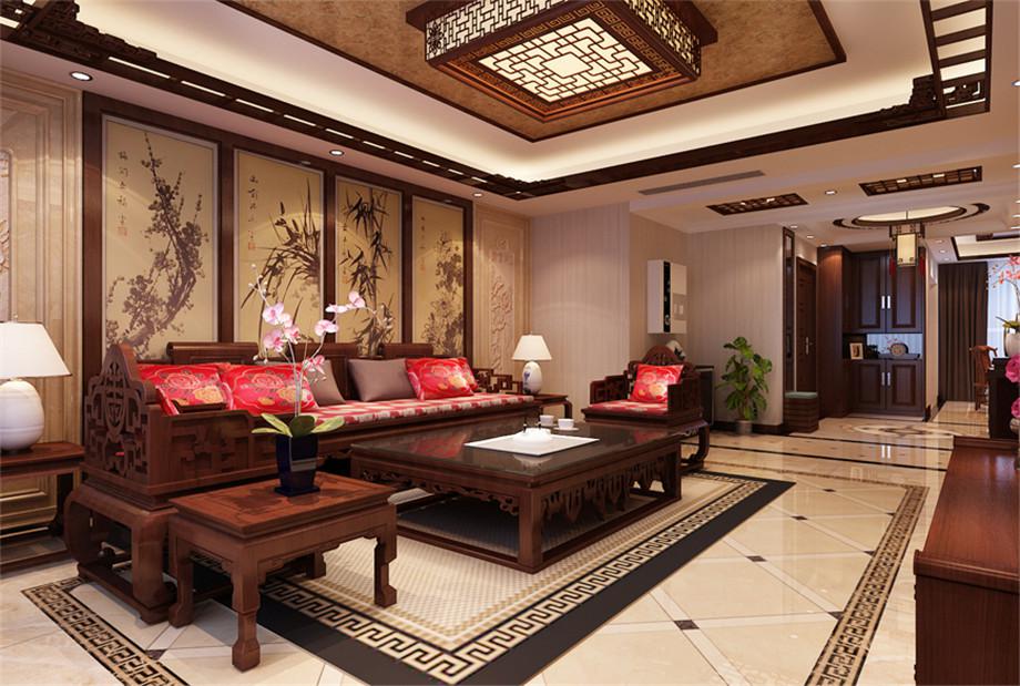 東晉桃園170平中式風(fēng)格設(shè)計方案