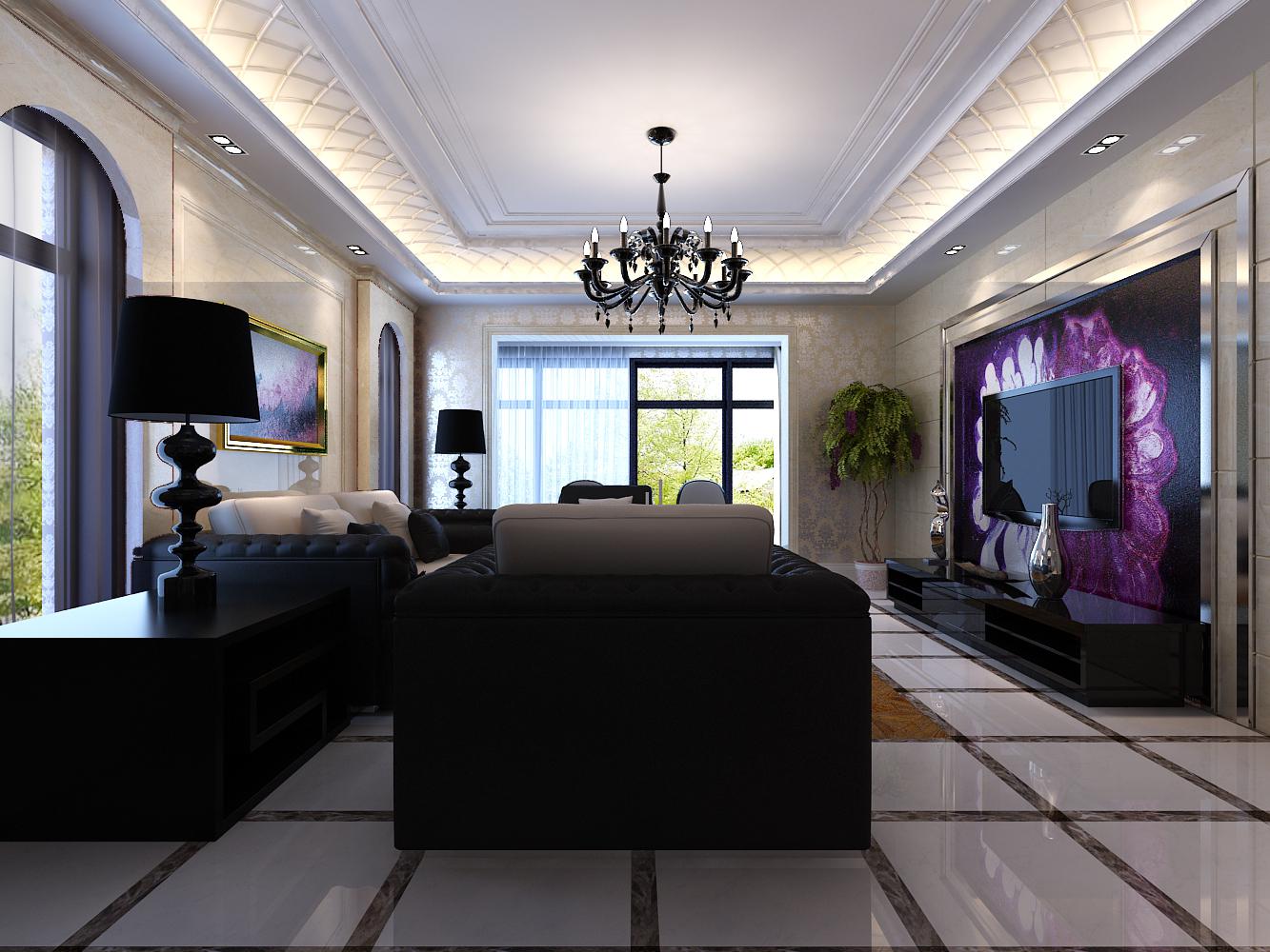 龍湖香醍148平歐式風(fēng)格設(shè)計(jì)方案