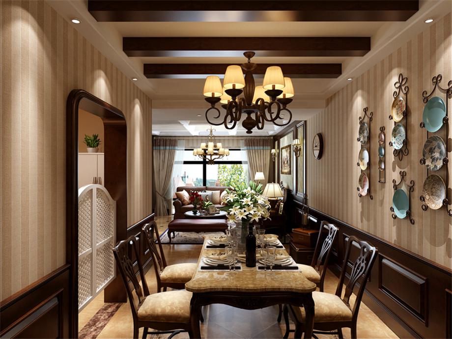 亮麗家園160平美式田園風格設計方案