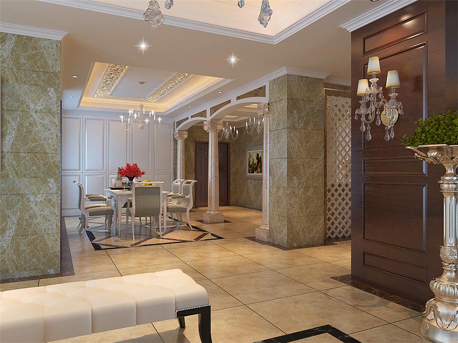 錦繡唐朝260平歐式風(fēng)格設(shè)計方案