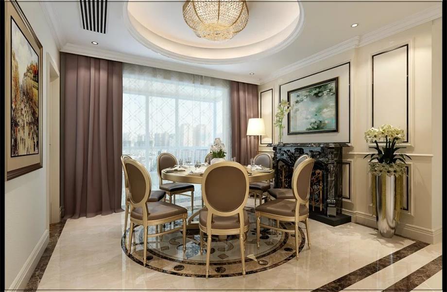 金泰新理城140平新古典風(fēng)格設(shè)計方案