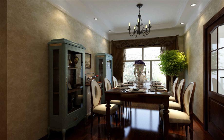 中鐵十二局120平美式混搭風格設計方案