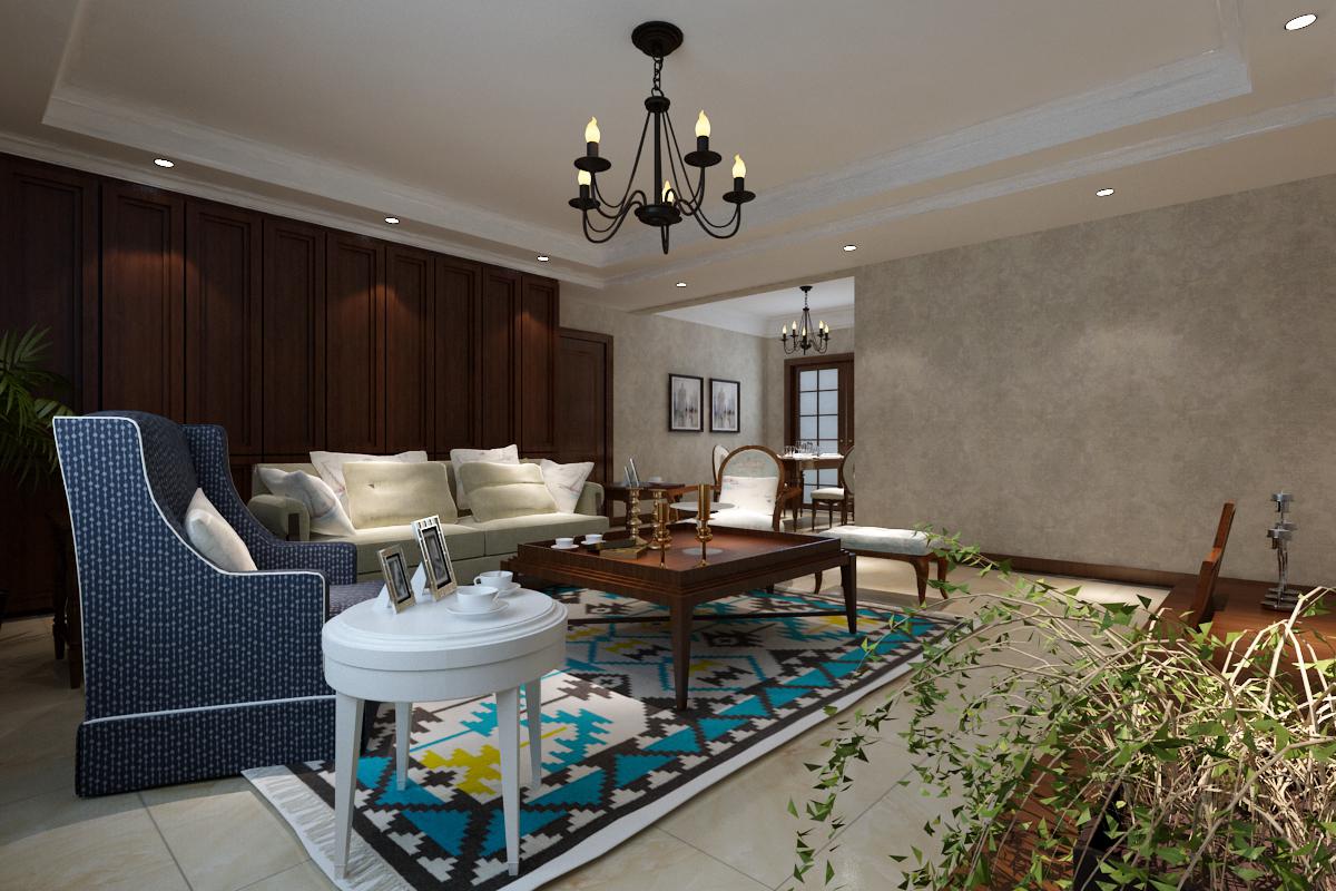 海德堡140平美式鄉(xiāng)村風格設計方案