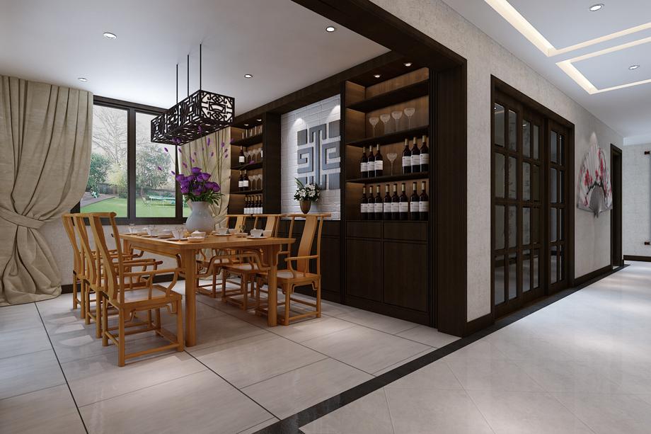 紅楓林180平中式風(fēng)格設(shè)計方案