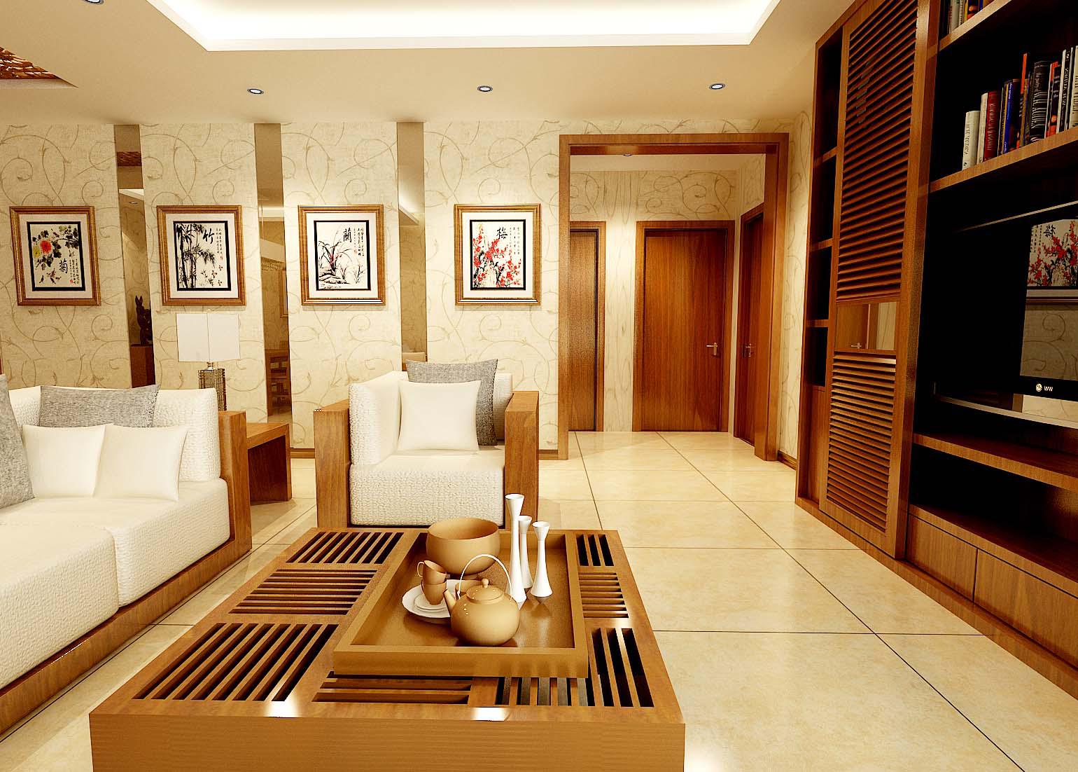 逸翠園120平米新中式風(fēng)格設(shè)計(jì)方案