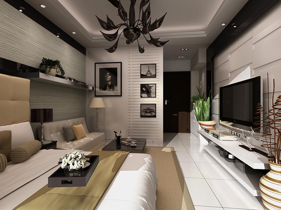 陽光新天地30平米后現(xiàn)代風格設(shè)計方案