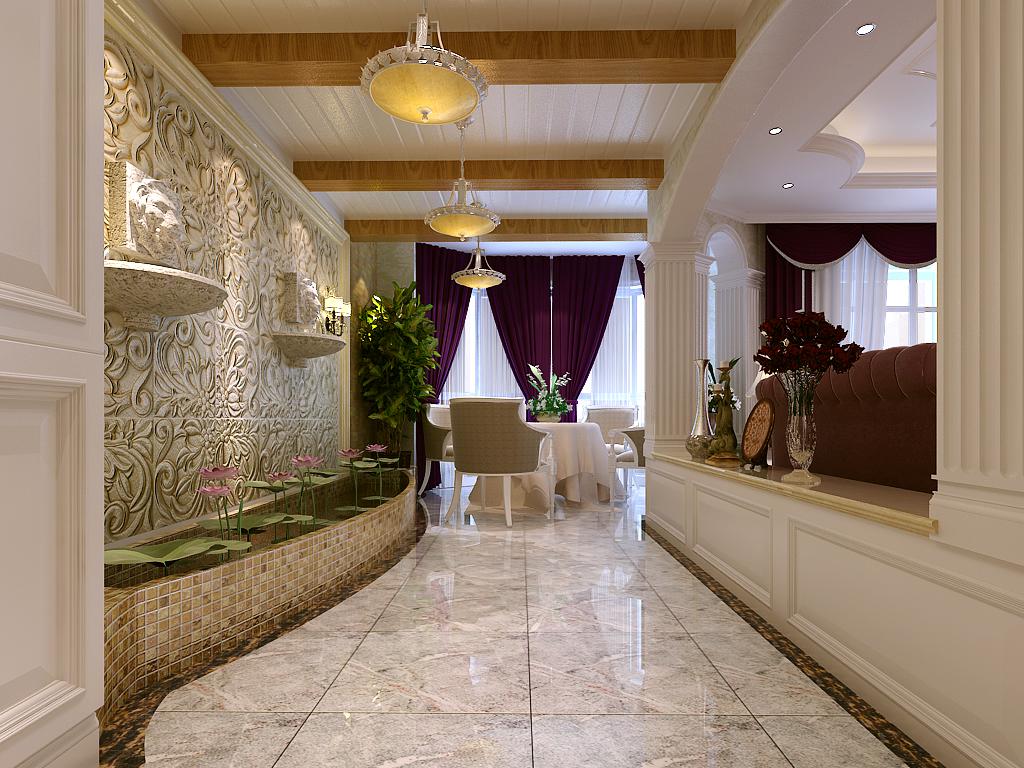 龍湖香醍國際140平歐式風格設計方案