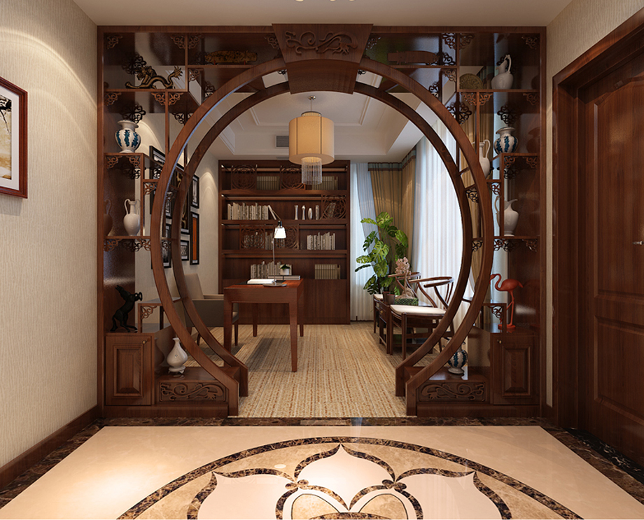 浐灞半島150平新中式風(fēng)格設(shè)計(jì)方案