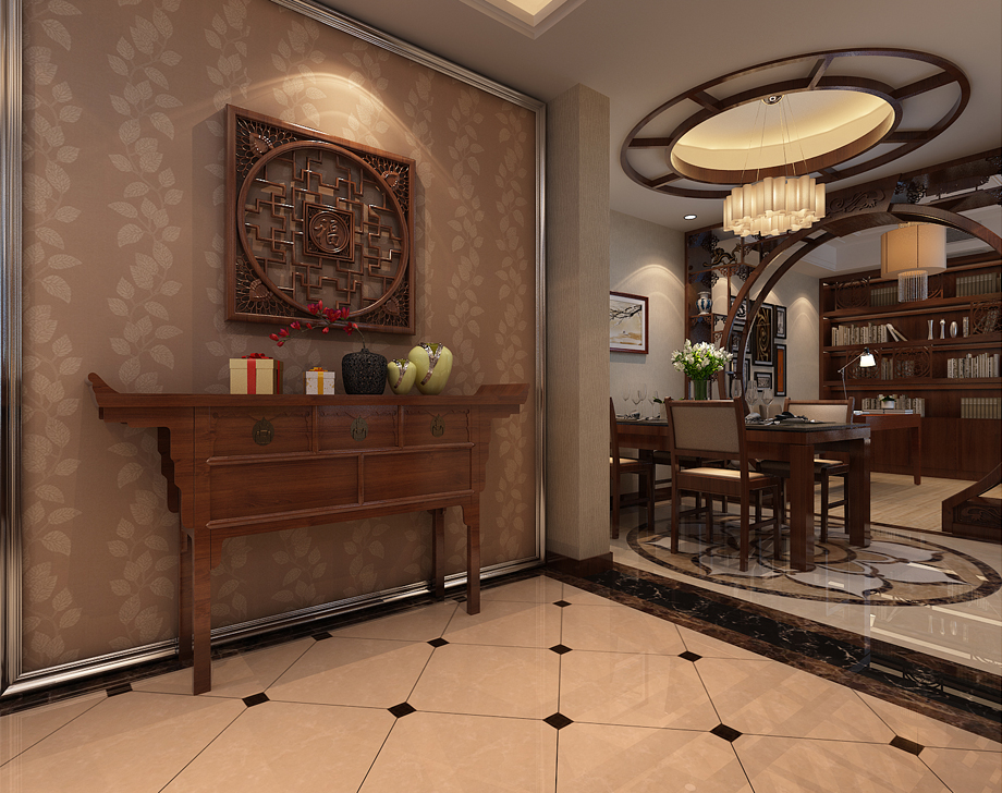 浐灞半島150平新中式風(fēng)格設(shè)計(jì)方案