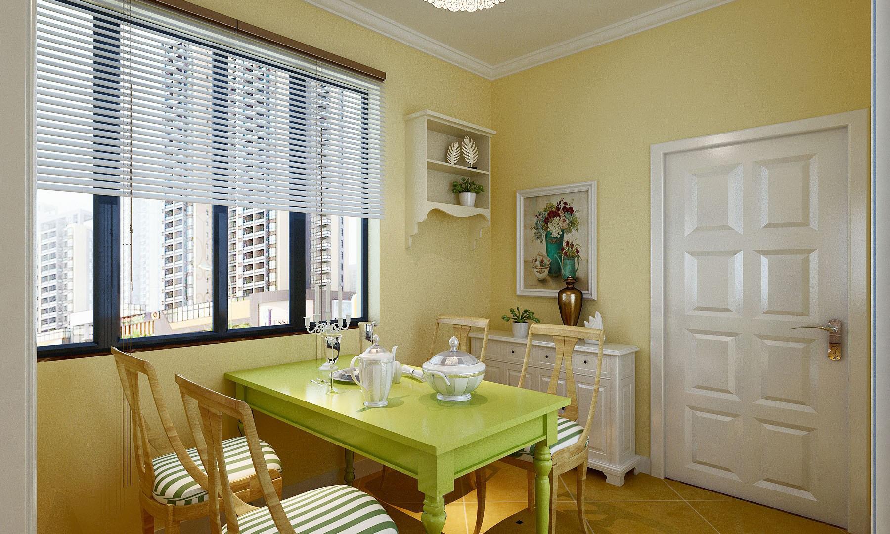 魏瑪公館98平田園風格設(shè)計方案