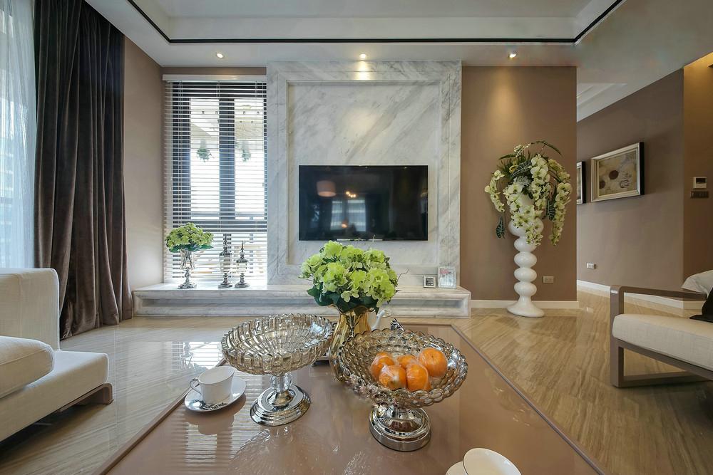 金色花語(yǔ)城140平簡(jiǎn)約風(fēng)格設(shè)計(jì)方案