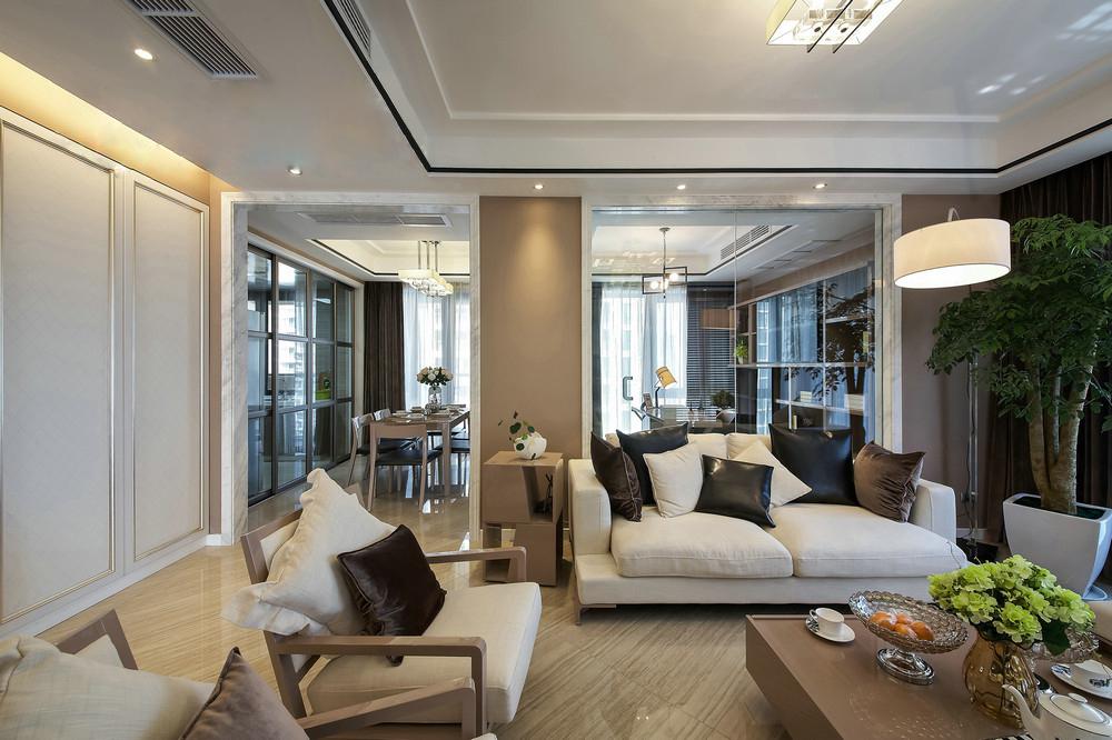 金色花語(yǔ)城140平簡(jiǎn)約風(fēng)格設(shè)計(jì)方案