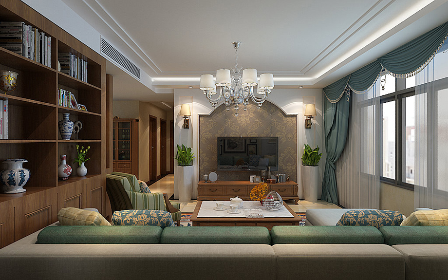 航天四院142平簡(jiǎn)歐風(fēng)格設(shè)計(jì)方案