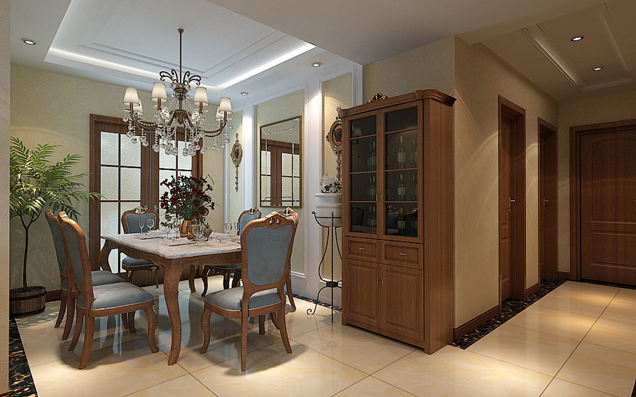 航天四院142平簡(jiǎn)歐風(fēng)格設(shè)計(jì)方案