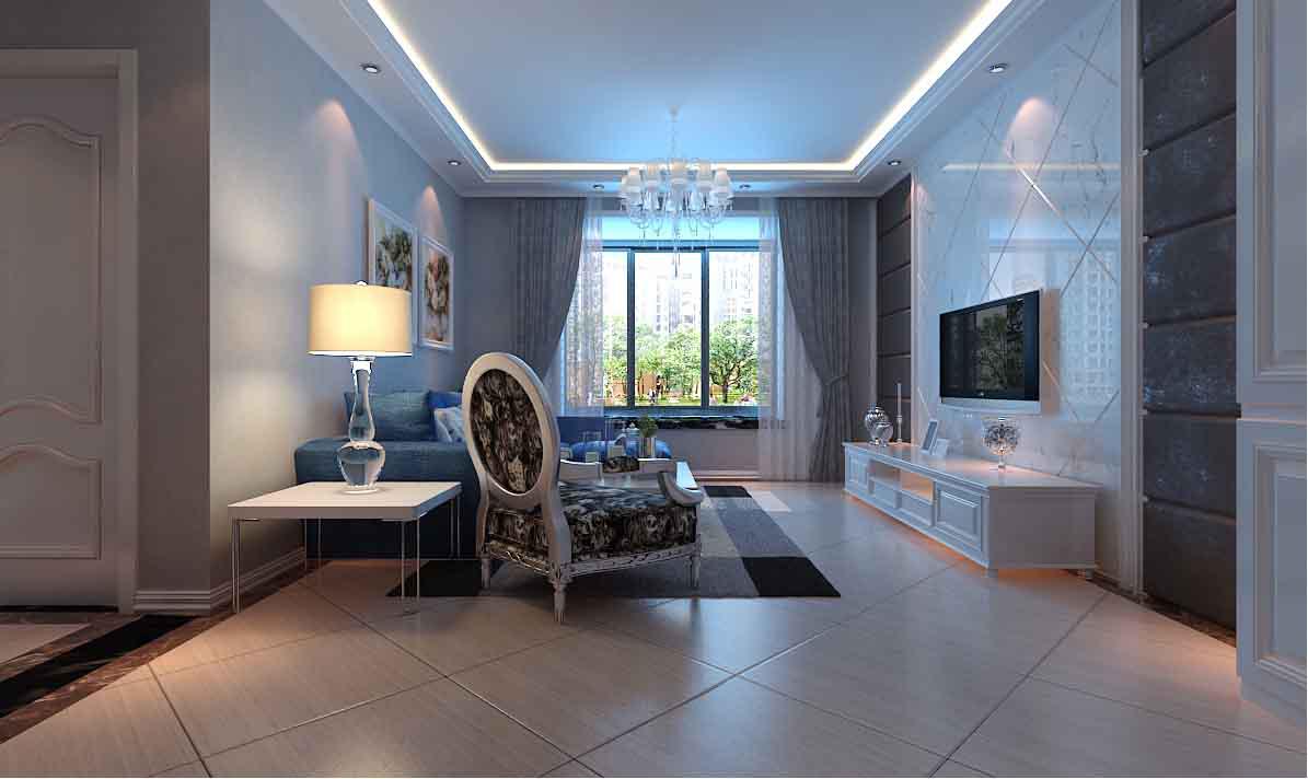 浐灞半島90平現(xiàn)代簡(jiǎn)約風(fēng)格設(shè)計(jì)方案