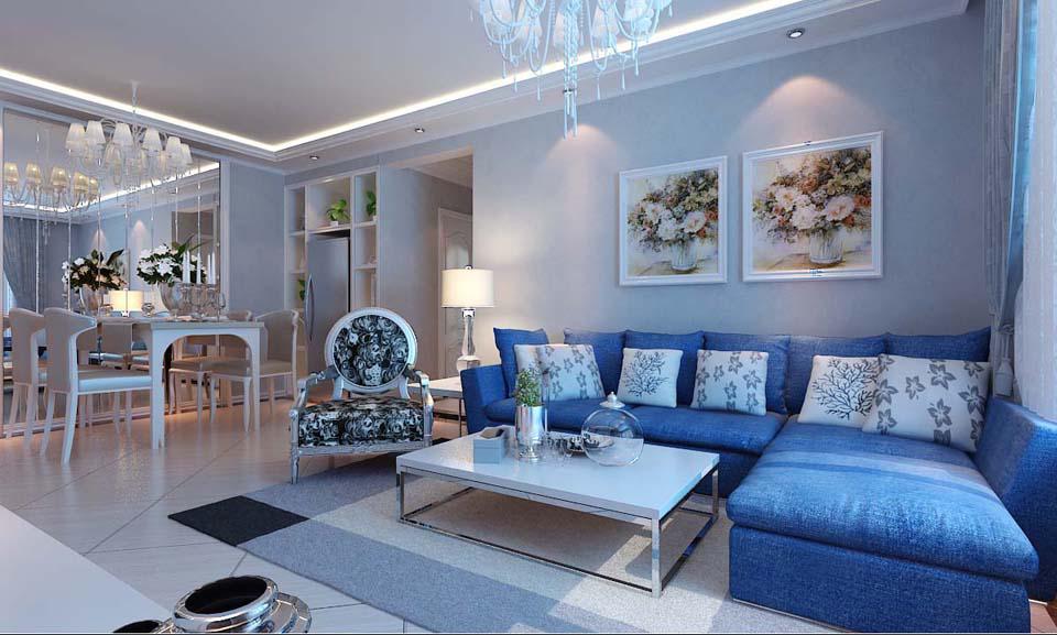 浐灞半島90平現(xiàn)代簡(jiǎn)約風(fēng)格設(shè)計(jì)方案