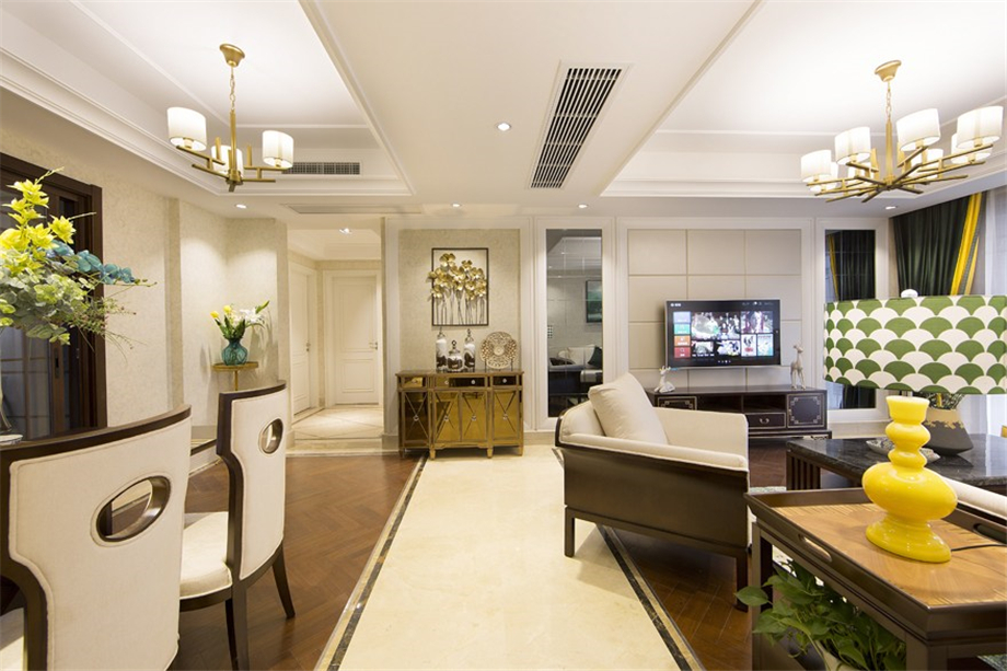 國賓中央?yún)^(qū)120平混搭風(fēng)格設(shè)計方案