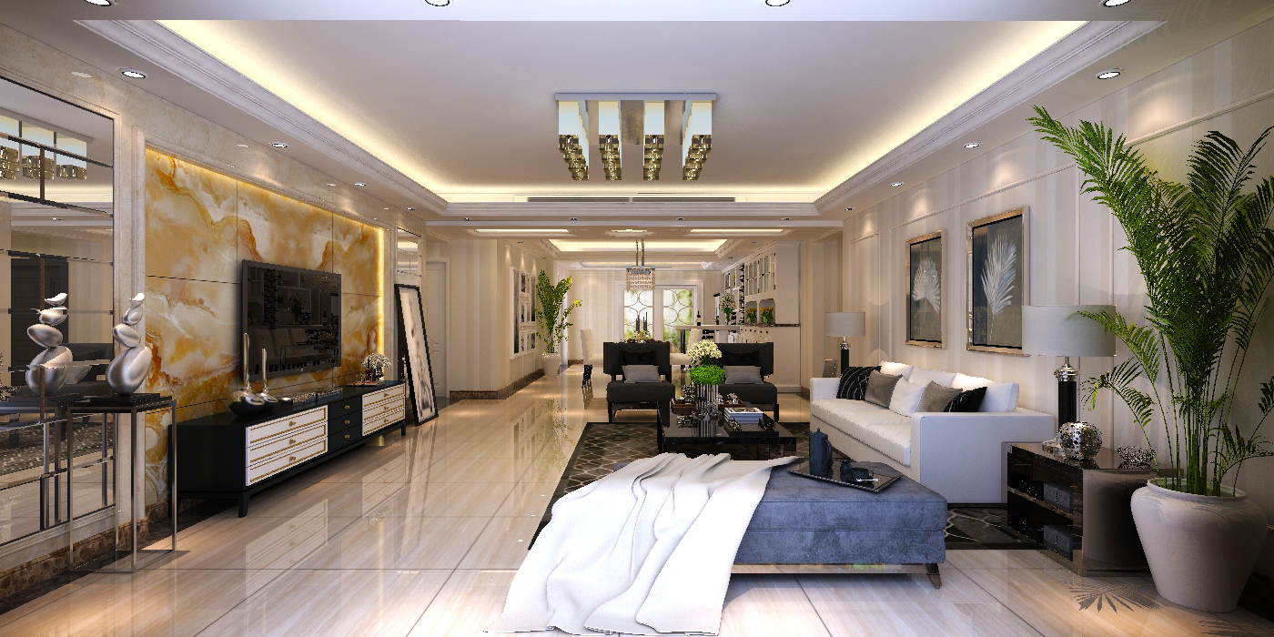 綠地九號官邸180平簡約風(fēng)格設(shè)計(jì)方案