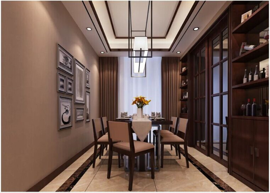 保利拉菲公館116平中式風格設計方案
