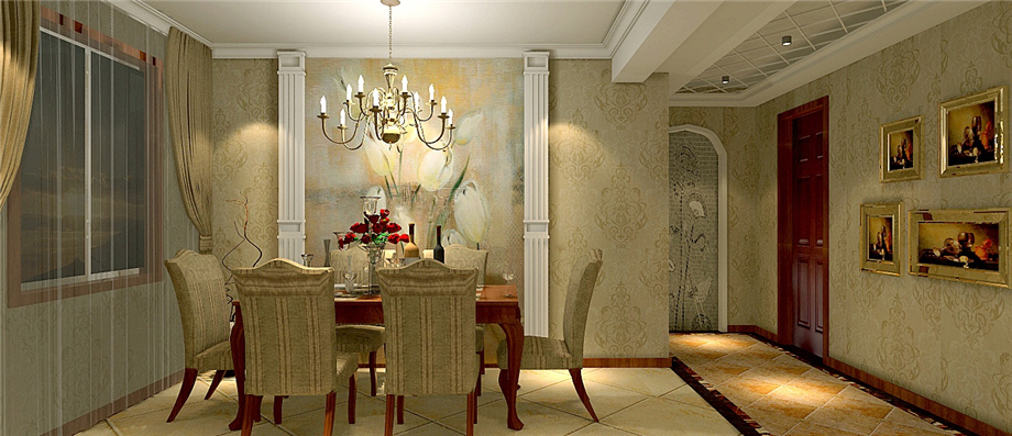 山水嶺秀120平簡歐風(fēng)格設(shè)計(jì)方案