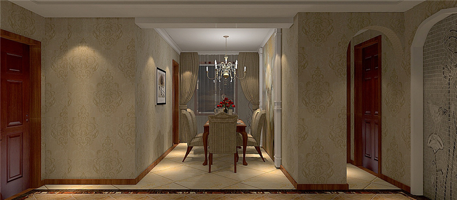 山水嶺秀120平簡歐風(fēng)格設(shè)計(jì)方案